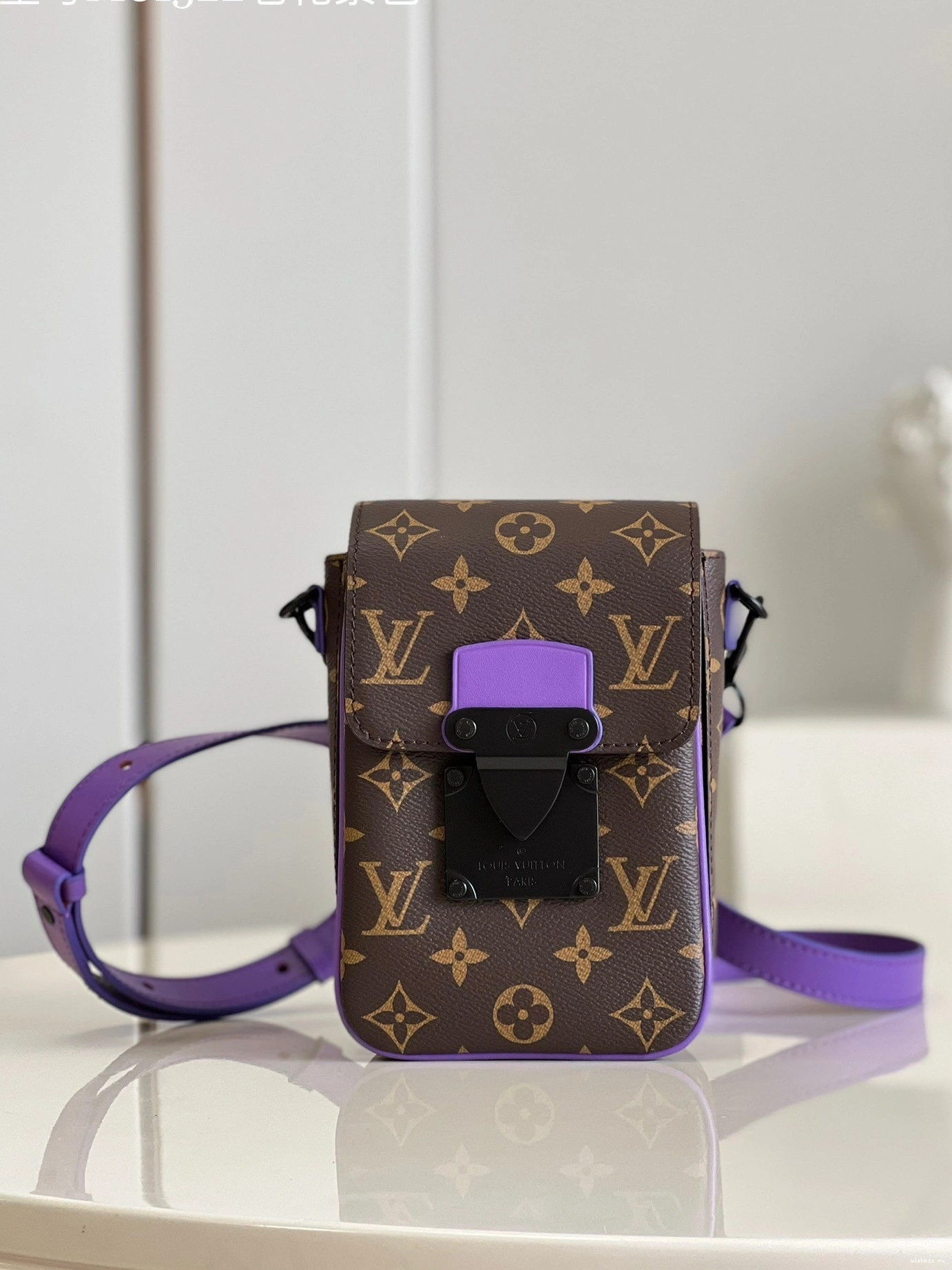 WIS WALLET LOUIS S-LOCK WEARABLE VUITTON VERTICAL 0906